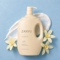Bouteille de shampoing en PE de 2,1 L, couleur personnalisée, forme cylindrique, pompe à pression, emballage cosmétique, estampage à chaud doré, impression sérigraphique, OEM ODM