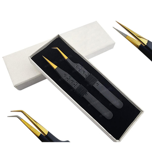 Pinzas de Volumen para Pestañas de Buena Calidad, Pinzas de Acero Inoxidable para Extensión de Pestañas, Herramientas para Lifting de Pestañas, Suministros de Belleza - Product Image 5