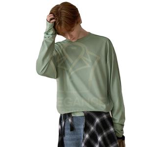 Venta al por mayor de camisas de manga larga por encargo, camisas de manga larga de tela cómoda al mejor precio Top Seller hombres camiseta para el aire libre - Product Image 5