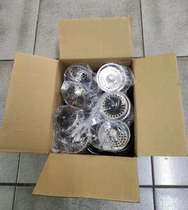 Cesta coladora moderna de acero inoxidable 304 para fregadero de cocina, repuesto para desagües estándar de 3-1/2 pulgadas con tapón - Product Image 4