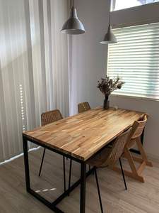 Panel de Madera de Caucho con Juntas Dentadas Fabricado en Camboya, Tablero de Madera Sólida para Encimera, Tablero Laminado para Mesa, Proveedor OEM - Product Image 5