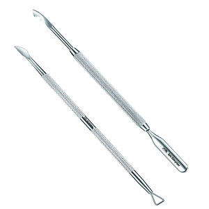 Cuticle Remover Silver Premium Cuticle Pusher and Gel Polish Remover Set Nail <b>Files</b> Professional Grade Stainless Steel - Product Image 4