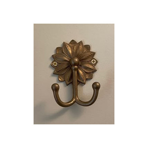 Crochet mural en laiton massif, robuste, bronze antique, pour manteaux et vêtements, style vintage décoratif, vente en gros, fabricant - Product Image 3