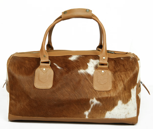 Sac de voyage classique en cuir de vachette pour le golf, le sport, le week-end, sac de sport/sac de gym pour hommes et femmes - Product Image 1