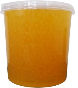 Garniture de thé à bulles aux fruits de mangue avec boules de tapioca de konjac en boîte avec jus de sirop Additifs de sucre Certifié halal - Product Image 2