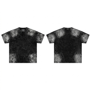 Camisetas de Algodón Premium para Hombre, Estilo Casual y Urbano, al por Mayor, con Lavado Ácido, de Corte Holgado, Suaves, de Moda Vintage - Product Image 1