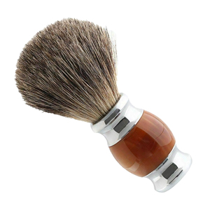 Pinceau à raser pour homme personnalisé avec logo, brosse à barbe synthétique durable avec manche en bois pour rasage humide et rasage de sécurité - Product Image 5