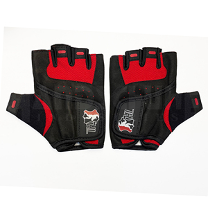 Gants de musculation professionnels rouges et noirs avec rembourrage amélioré de la paume |   Poignée antidérapante de qualité supérieure pour un équipement de musculation ultime - Product Image 3