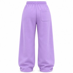 Pantalon de jogging tendance pour femme, coupe oversize, en molleton, jambe large, décontracté, avec taille élastique et cordon de serrage, doux et confortable - Product Image 2