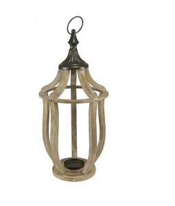 Lanterne rustique en bois massif écologique, porte-bougie personnalisable, de haute qualité, décorative pour le Ramadan, multi-usages - Product Image 6