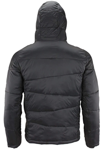 Blouson matelassé pour homme personnalisé en gros, couleur au choix, col montant, élégant, confortable, chaud, en toile enduite imperméable, avec capuche, OEM - Product Image 2