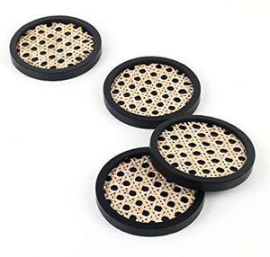Wholesale Bulk Wooden <b>Coaster</b> <b>Set</b> For Hotel Restaurant Supplies Heat Resistant Drink Table Mats - Product Image 3