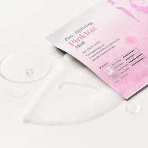DERLADIE Masque Visage Hydratant Vegan au Niacinamide Pinktox pour les Pores, Hydratation Profonde, Apaisant, Équilibrant le Sébum, Soin Coréen, 5 pièces - Product Image 2