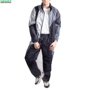Ensemble de survêtement coupe-vent personnalisé pour homme – Veste de sport et pantalon de jogging en nylon avec fermeture éclair intégrale - Product Image 3