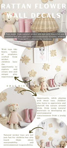 Ornements muraux décoratifs en rotin naturel, parfaits pour décorer les chambres d'enfants ou comme cadeaux d'anniversaire. - Product Image 5