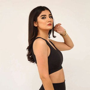 New Gym Sports <b>Bra</b> Women High Support Fitness Yoga Running Breathable Quick Dry <b>Stretch</b> Comfort Simple Front Logo Activewear Top - Product Image 1