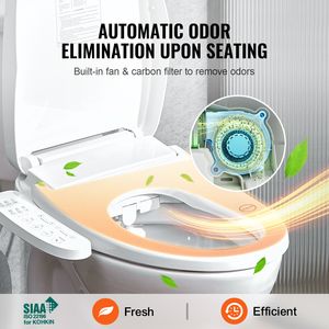 Sedile WC Bidet Quadrato Moderno con Seduta Riscaldata Intelligente, Controllo Laterale a Braccio, Elettrico 220V per Hotel e Bagni, Telecomando - Product Image 5