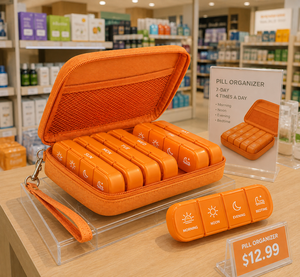 Organisateur de médicaments pour maison de retraite, 7 jours, 28 compartiments, boîte à pilules quotidienne amovible pour les soins aux personnes âgées - Product Image 4