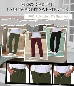 Pantalon homme classique léger de haute qualité, élastique et à cordon de serrage, coupe droite - Product Image 2