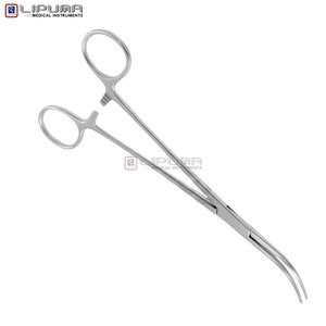 Overholt <b>Clamp</b> Forceps 21.0cm Curved Surgical Instrument Manual Power MOL Wholesale for Thoracic Abdominal Medications - Product Image 3