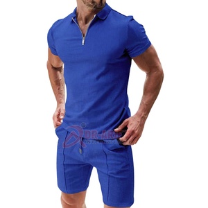 <b>Waffle</b> Polo <b>Shirts</b> and Shorts Set Men Summer Outfits Sets Plain Tracksuits Custom Track Suit for Men T-<b>Shirt</b> Sets - Product Image 5