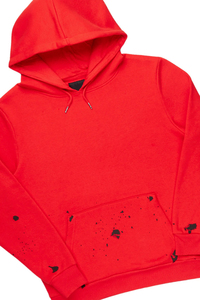 Ensemble de survêtement homme vierge en gros avec logo personnalisé, sweat à capuche et pantalon en molleton épais, coupe droite, ourlet ouvert - Product Image 6