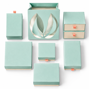 Custom Luxury Jewelry Gift <b>Box</b> Set Rigid Paper Packaging <b>Box</b> For Rings <b>Earrings</b> Necklace Premium Brand Packaging - Product Image 4