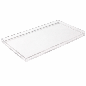 High Quality Acrylic Display Serving Storage Tray For Tea Coffee Breakfast Chic <b>Clear</b> Lucite Tray For Home & Coffee <b>Table</b> Decor - Product Image 2