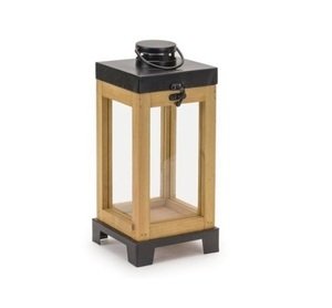 Amazing Natural Wood Bulk Selling Portable Metal Candle <b>Lantern</b> With <b>Black</b> Finished Handle <b>Lantern</b> for Outdoor & Home Decor - Product Image 5