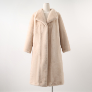 <b>Men's</b> <b>Long</b> <b>Black</b> Faux Fur <b>Coat</b> Turn Down Collar Fluffy Winter Overcoat - Product Image 3