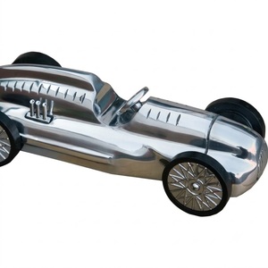 Modèle de voiture à moteur en aluminium antique, voiture décorative vintage, style nautique, modèle de véhicule de collection pour la décoration de la maison, du bureau ou du bureau à domicile - Product Image 2