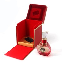 Fabricant chinois de boîtes en papier, boîte d'emballage cadeau unique pour flacon de parfum de 100 ml et 90 ml, boîte d'emballage en velours rouge pour parfum