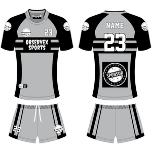 Uniformes de Rugby OEM Personalizados con Nombre y Número, Camiseta de Rugby Sublimada para Hombre - Product Image 1