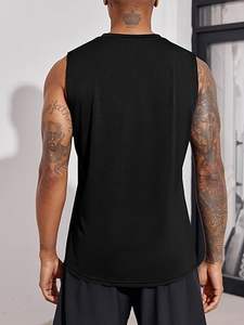 เสื้อกล้ามผู้ชายขายส่ง เนื้อผ้าโพลีเอสเตอร์น้ำหนักเบา แห้งเร็ว ระบายอากาศดี ดีไซน์ทนทานสำหรับออกกำลังกายและวิ่ง - Product Image 2