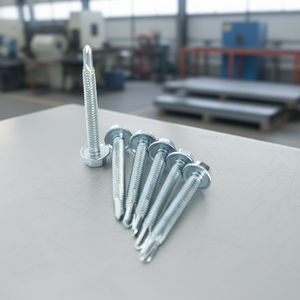 Vis autoperceuses à tête hexagonale de qualité supérieure (métriques/pouces) zinguées classe 8, haute résistance, résistantes à la corrosion, filetage standard - Product Image 1