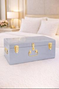 Coffre de rangement en métal de luxe de marque pour le rangement et l'organisation à domicile, design élégant, idéal pour la maison, la ferme, la chambre à coucher, le salon - Product Image 5