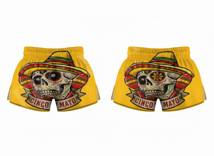 Shorts de Muay Thai imprimés sur toute la surface, 100% polyester satiné, légers, pour entraînement de kickboxing, sur mesure - Product Image 6