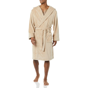 เสื้อคลุมอาบน้ำของผู้ชายแขนยาวแบบลำลองกันรอยยับเป็นมิตรต่อสิ่งแวดล้อม - Product Image 4