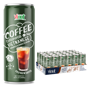 เครื่องดื่มกาแฟโคลด์บรูว์ 250 มล. อาราบิก้าและโรบัสต้า รับผลิตแบบ OEM ODM แบรนด์ส่วนตัว - Product Image 1