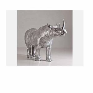 Sculpture de cheval en aluminium de vente chaude Sculpture décorative en aluminium Sculpture de cheval en aluminium argenté en métal - Product Image 5