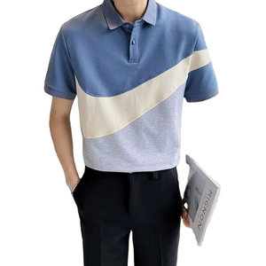 Polo pour homme de qualité supérieure, color block, confortable, vêtements masculins modernes, vêtements de golf et de tennis, fournisseur en gros, logo personnalisé - Product Image 5