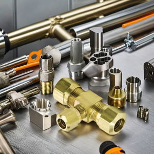 ข้อต่อท่อนิวเมติกข้อต่อลมทองเหลืองข้อต่อตัวทีสำหรับสายเบรกอากาศ - Product Image 4