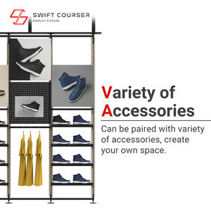 Nuevo Diseño de Exhibidores Metálicos de Pared a Techo para Tiendas de Ropa - Product Image 4