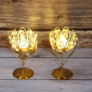 Porte-bougie décoratif, élégant support à bougies pour la décoration de la maison, centre de table, salon, chambre, mariage et décoration festive - Product Image 2