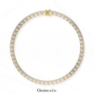 OEM/ODM Supported Glosbe Co Luxury 18K White <b>Gold</b> <b>Bangles</b> Everyday Wear Viet Nam Natural Diamond Tennis Bracelet 2mm - Product Image 2