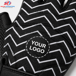 <b>Half</b> Finger Cycling Gloves Chevron Pattern Anti <b>Slip</b> Gel Pad Racing Bike Gloves Wholesale OEM Custom Logo - Product Image 3