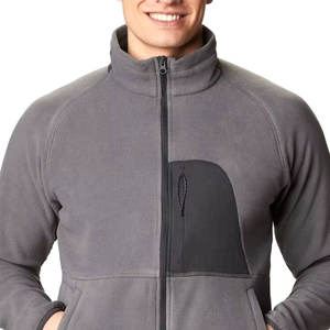 Veste polaire ample d'hiver pour homme, style streetwear, grande taille, avec fermeture éclair, imperméable, logo personnalisé sur le devant - Product Image 3