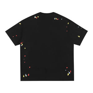 T-shirt de luxe en coton épais uni, unisexe, personnalisable avec logo, coupe oversize pour hommes et femmes – Meilleure vente - Product Image 6