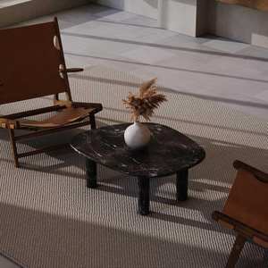 โต๊ะกาแฟหินอ่อน ZenPebble – ของตกแต่งศิลปะสมัยใหม่สำหรับห้องนั่งเล่น - Product Image 3