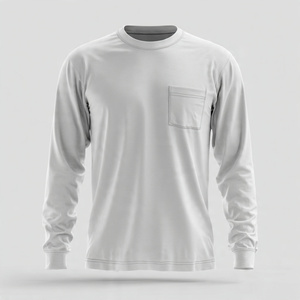 Sous-blouses d'infirmière personnalisées unisexes à manches longues en coton tricoté respirant et confortable pour hôpitaux - Product Image 5